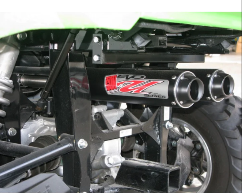 Kawasaki TERYX 750 Performance Exhaust - Big Gun - EVO U Series Dual Slip On - Black - `08-`13 Kawasaki TERYX 750 Performance Exhaust - Big Gun - EVO U Series Dual Slip On - Black - `08-`13